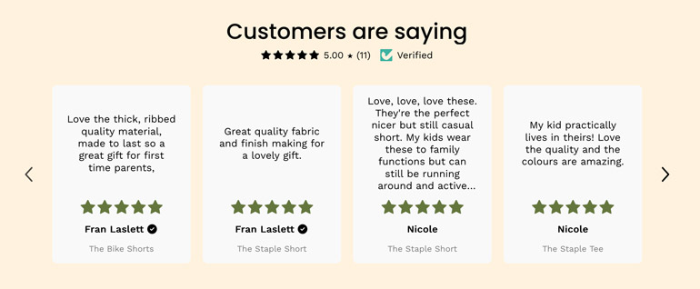 Cubs Closet Customer Feedback