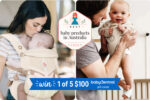 Best baby products in Australia 2026, mum wearing Ergobaby carrier with newborn, Baby Central