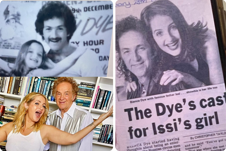 Bianca Dye and father Issi Dye 