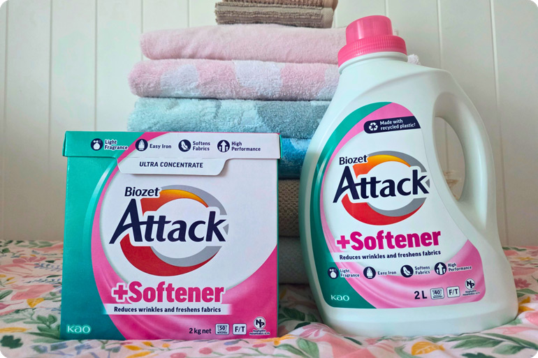 Biozet Attack Plus Softener Powder for stress free laundry