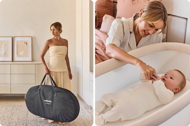 Redsbaby Kipp Smart Bassinet for portable convenience