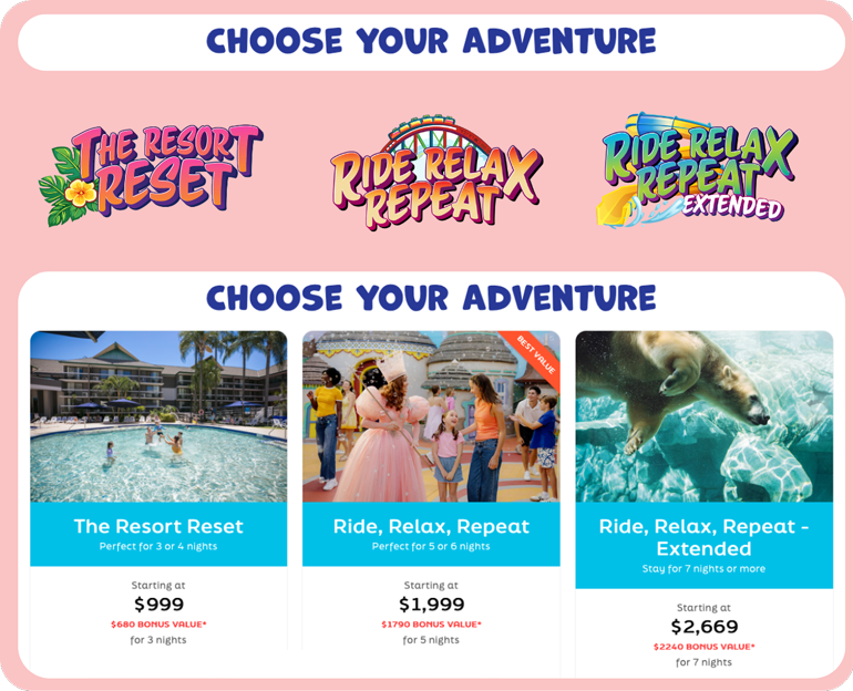 Paradise Resort Ultimate Theme Park Playcation Packages