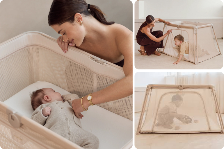 The Best Australian Baby Brand That Does It All (and Does It Beautifully) 7 Redsbaby Voya Portacot