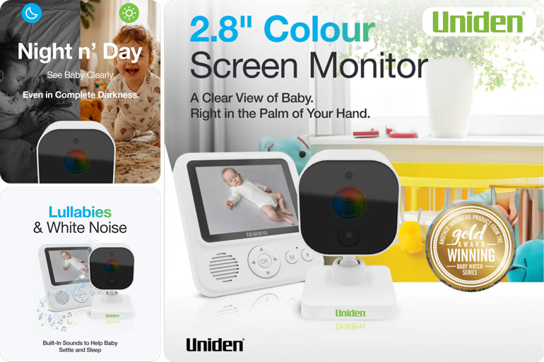 Uniden Compact Baby Video Monitor BW2511