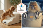 Best pet products for dogs and cats including travel beds, stairs, fountains and feeders