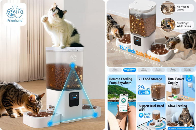 friendhund 7L Automatic Cat Feeder