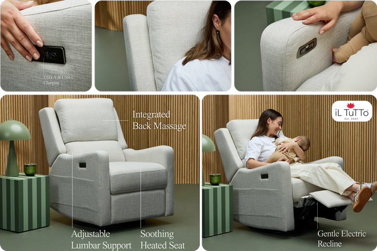WIN: 2026 Ultimate Baby Registry Giveaway - Share in Over $8,300 of New Baby Essentials 17 Il Tutto Henry Plus Massage Heath Nursing Chair