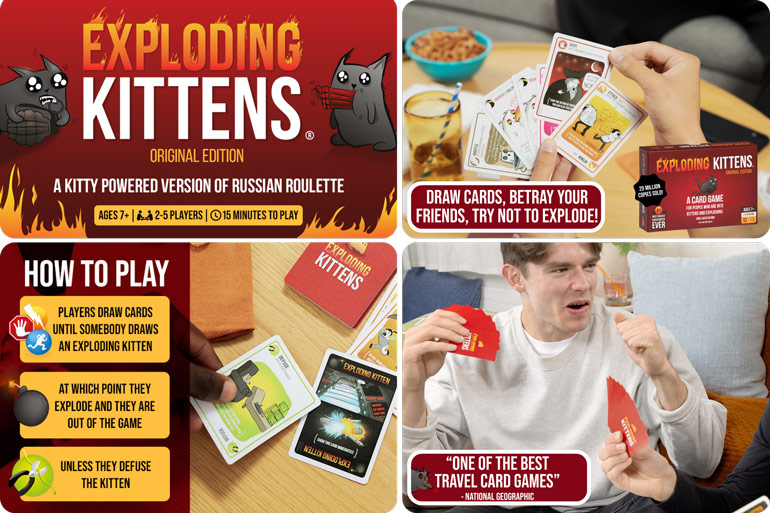 Board Games By Age: Win a Bunch of the Best Board Games for Australian Families 14 Exploding Kittens the Card Game