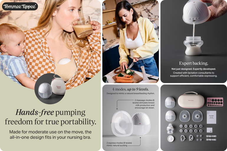The Breastfeeding Survival Kit: 8 Products Aussie Mums Actually Rate 5 Tommee Tippee Wearable Double Electric Breast Pump