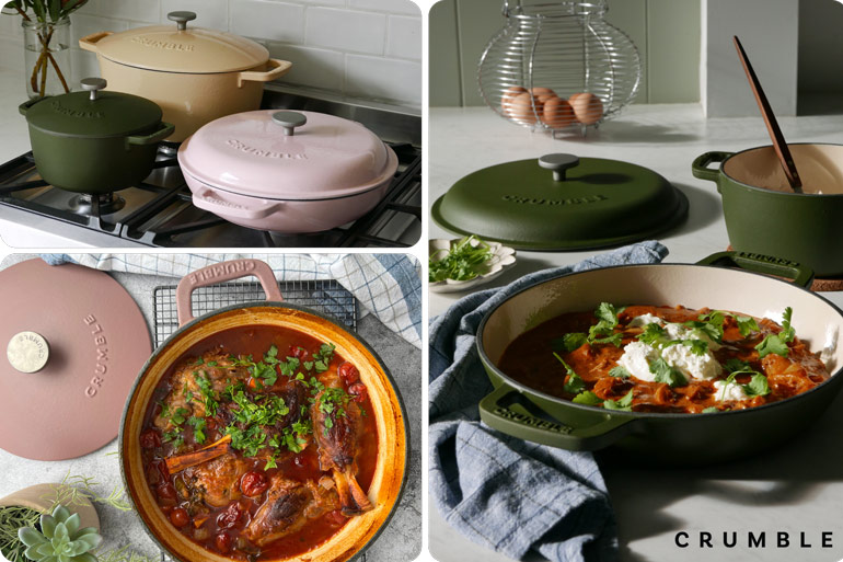 Transform Your Home and Garden with Over $5,000 Worth of Prizes Up for Grabs! 10 Crumble Cast Iron Cookware