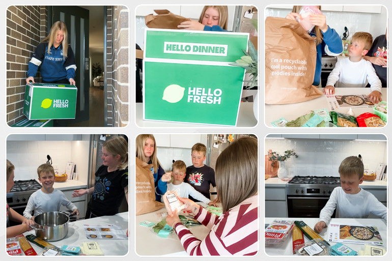 HelloFresh meal kit delivery for Jess