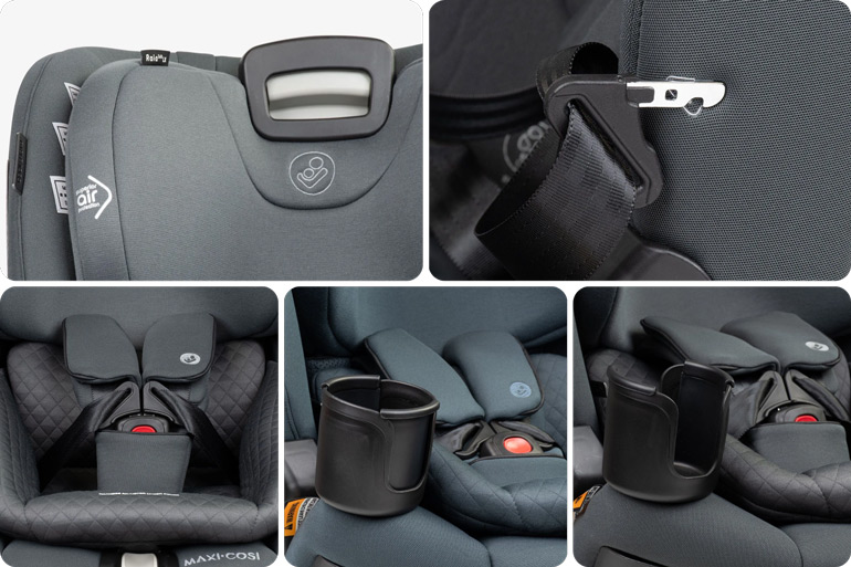 The Car Seat That Rotates So You Don't Have To: Win a Maxi-Cosi Raia 360 LX 6 Maxi-Cosi Raia 360 LX car seat features
