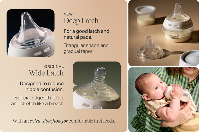 Tommee Tippee's New Perfect Latch Kit Takes the Guesswork Out of Feeding 4 Tommee Tippee Perfect Latch Kit Deep & Wide Latch