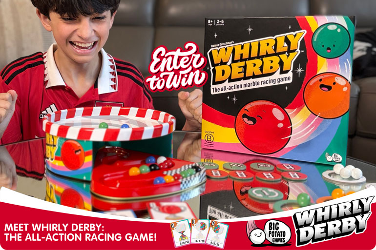 Meet Whirly Derby: 20 Minutes, 5 Marbles, 1 Winner: Why It’s Our New Game Night Obsession Whirly Derby Board Game