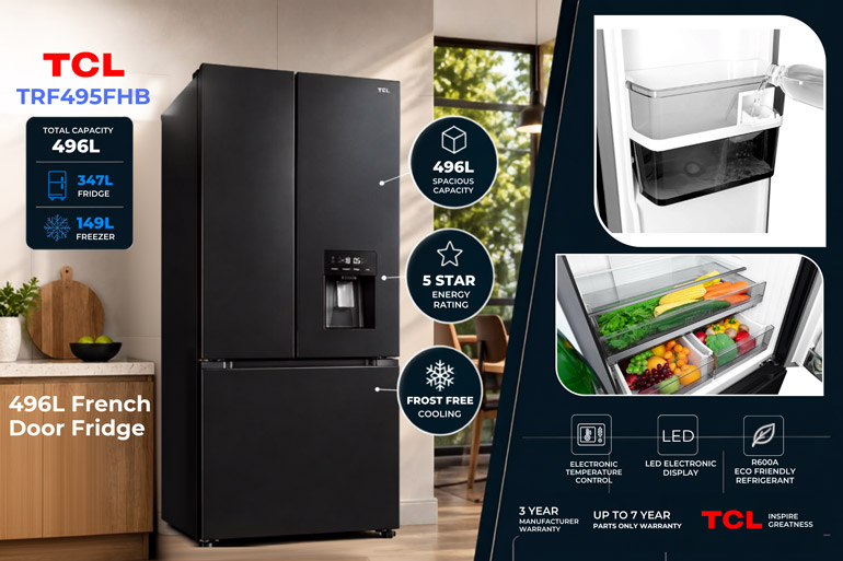 3 Reasons Families are Currently Ditching their Old Fridges and Why it's a Smart Move! 7 TCL TRF495FHB 496 French Door Fridge.jpg