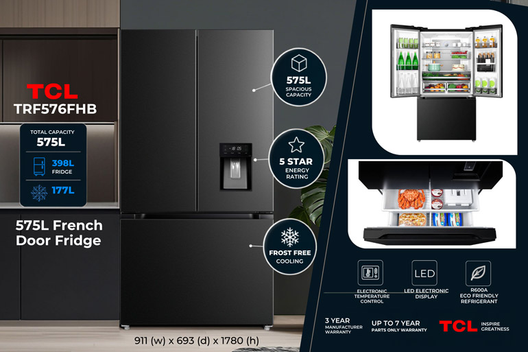3 Reasons Families are Currently Ditching their Old Fridges and Why it's a Smart Move! 5 TCL TRF576FHB 575 French Door Fridge.jpg