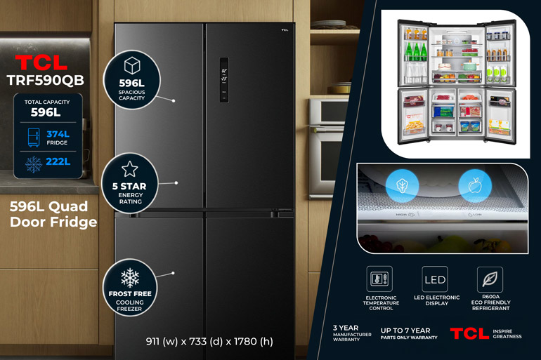 3 Reasons Families are Currently Ditching their Old Fridges and Why it's a Smart Move! 3 TCL TRF590QB 596 French Door Fridge.jpg