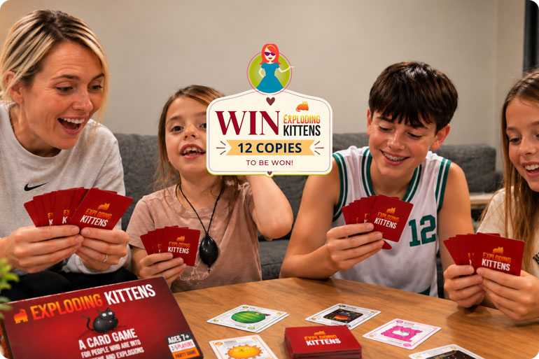 WIN a Copy of Exploding Kittens: Fierce, Sneaky, Strategic, and Absolutely Hilarious! Exploding Kittens Card Game Giveaway