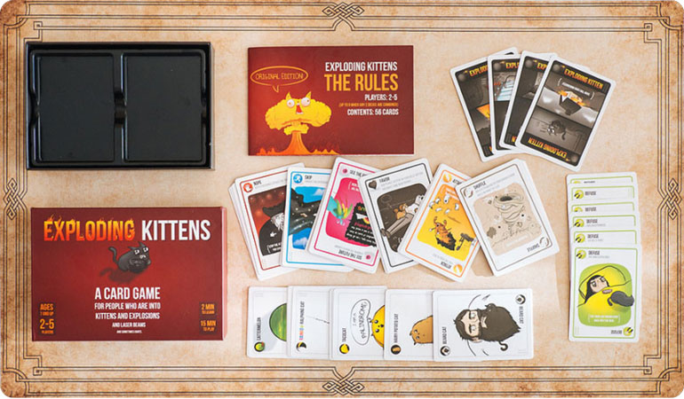 WIN a Copy of Exploding Kittens: Fierce, Sneaky, Strategic, and Absolutely Hilarious! 4 Exploding Kittens Card Game what's included