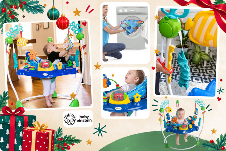 Christmas Gifts for Babies 2026: Sweet Keepsakes, Clever Toys & Gifts They'll Love 7 Baby Einstein Neptunes Ocean Discovery Activity Jumper