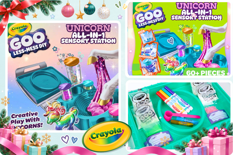 Christmas Gifts for Kids 2026: 9 Best Picks Little Kids Will Love 15 Crayola Goo All in 1 Uncorn Sensory Station