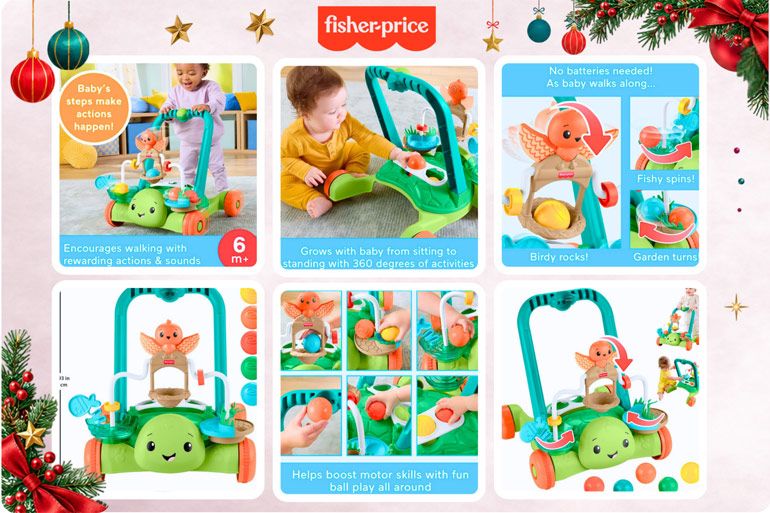 Christmas Gifts for Babies 2026: Sweet Keepsakes, Clever Toys & Gifts They'll Love 9 Fisher Price Turtle Walker First Steps