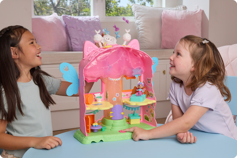 Win Meow-mazing Gabby's Dollhouse Fairylandia Prize Packs Just in Time for Xmas! 2 Gabby's Dollhouse Fairylandia Flutter Magic Dollhouse