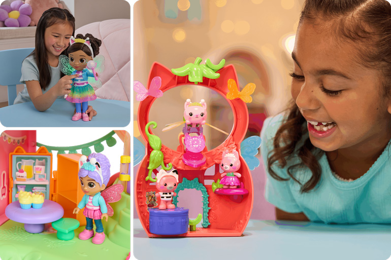 Win Meow-mazing Gabby's Dollhouse Fairylandia Prize Packs Just in Time for Xmas! 4 Gabby's Dollhouse Fairylandia Flutterific Playsets