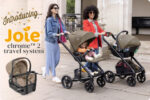 Joie Chrome 2 travel system with Gemm infant capsule attached to pram