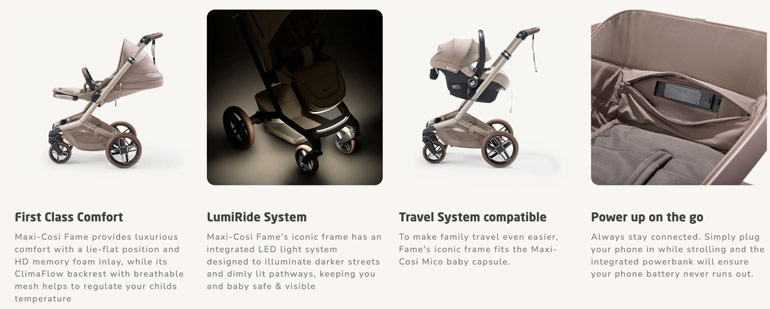 Maxi-Cosi Fame+ Stroller and Bassinet