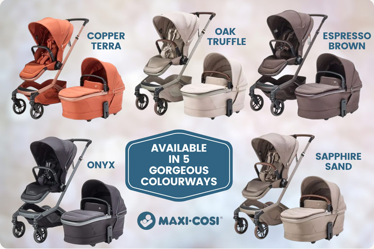 Maxi-Cosi Fame+ Stroller and Bassinet colourways