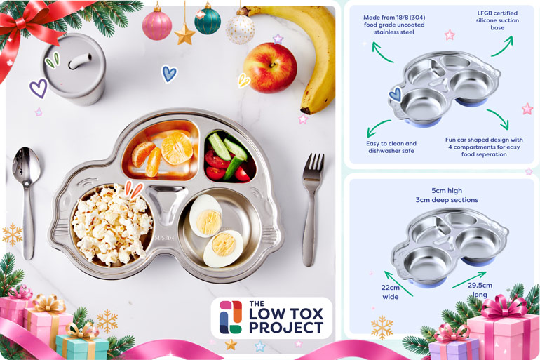 Christmas Gifts for Kids 2026: 9 Best Picks Little Kids Will Love 9 The Low Tox Project Stainless Steel Car Plate with Suction