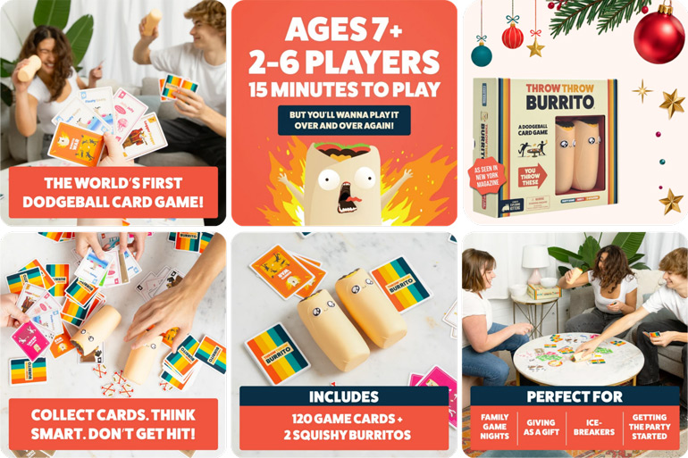 Christmas Gifts For Big Kids Who Think They're Too Cool For Toys 5 Throw Throw Burrito Big Kids Xmas Gift Ideas