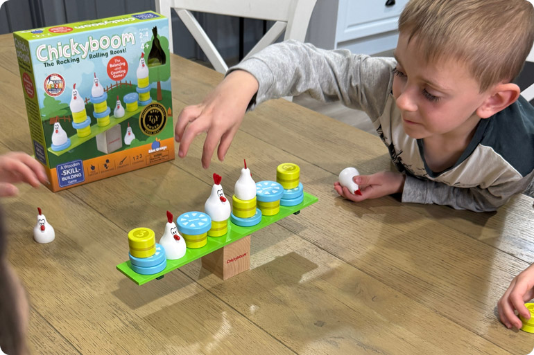 Screen-Free Fun That Sneaks in Learning. Win 1 of 6 Blue Orange Games Bundles for Little Kids 11 Chickyboom Blue Orange game FI