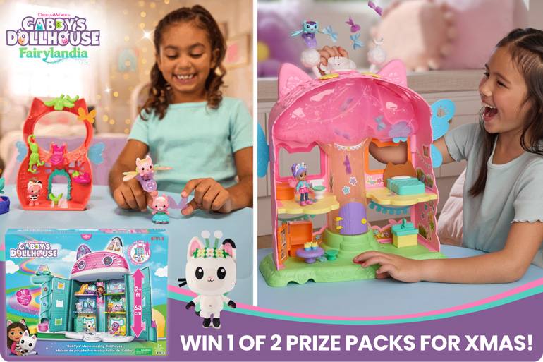 Win Meow-mazing Gabby’s Dollhouse Fairylandia Prize Packs Just in Time for Xmas! Gabby's Dollhouse Fairylandia