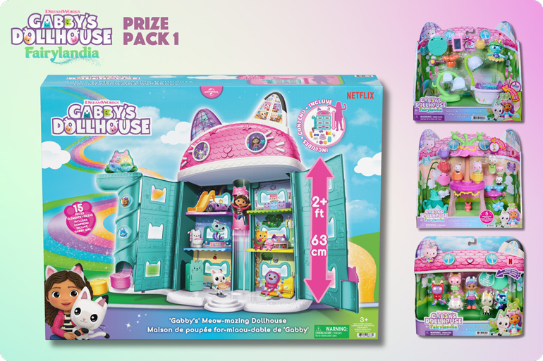 Win Meow-mazing Gabby's Dollhouse Fairylandia Prize Packs Just in Time for Xmas! 7 Gabby's Dollhouse Fairylandia Prize Pack 1