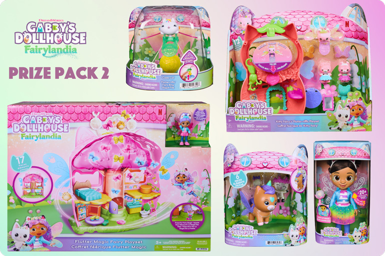 Win Meow-mazing Gabby's Dollhouse Fairylandia Prize Packs Just in Time for Xmas! 8 Gabby's Dollhouse Fairylandia Prize Pack 2