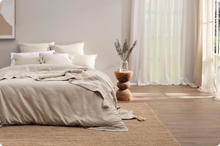 The Sensory Bedtime Tweaks That Help Exhausted Mums Wind Down 1 KOO Home Store bedding for a calm bedtime routine
